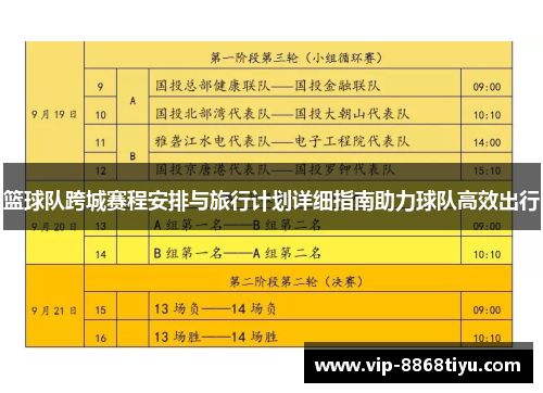 篮球队跨城赛程安排与旅行计划详细指南助力球队高效出行 篮球队跨城赛程安排与旅行计划详细指南助力球队高效出行